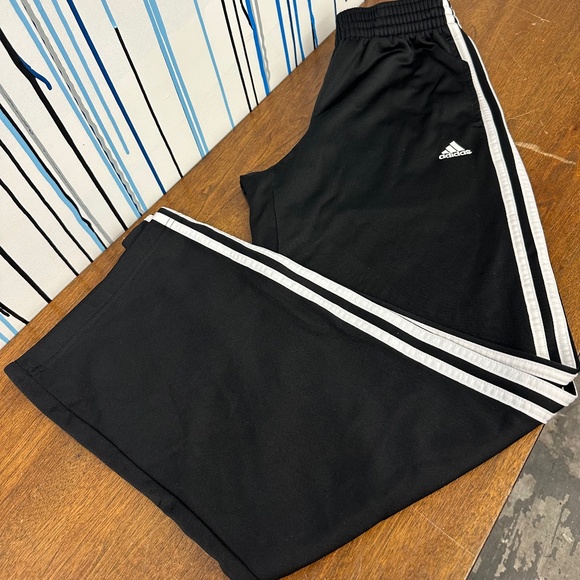 Adidas Track Pants Black Woman Size Small - Picture 1 of 8